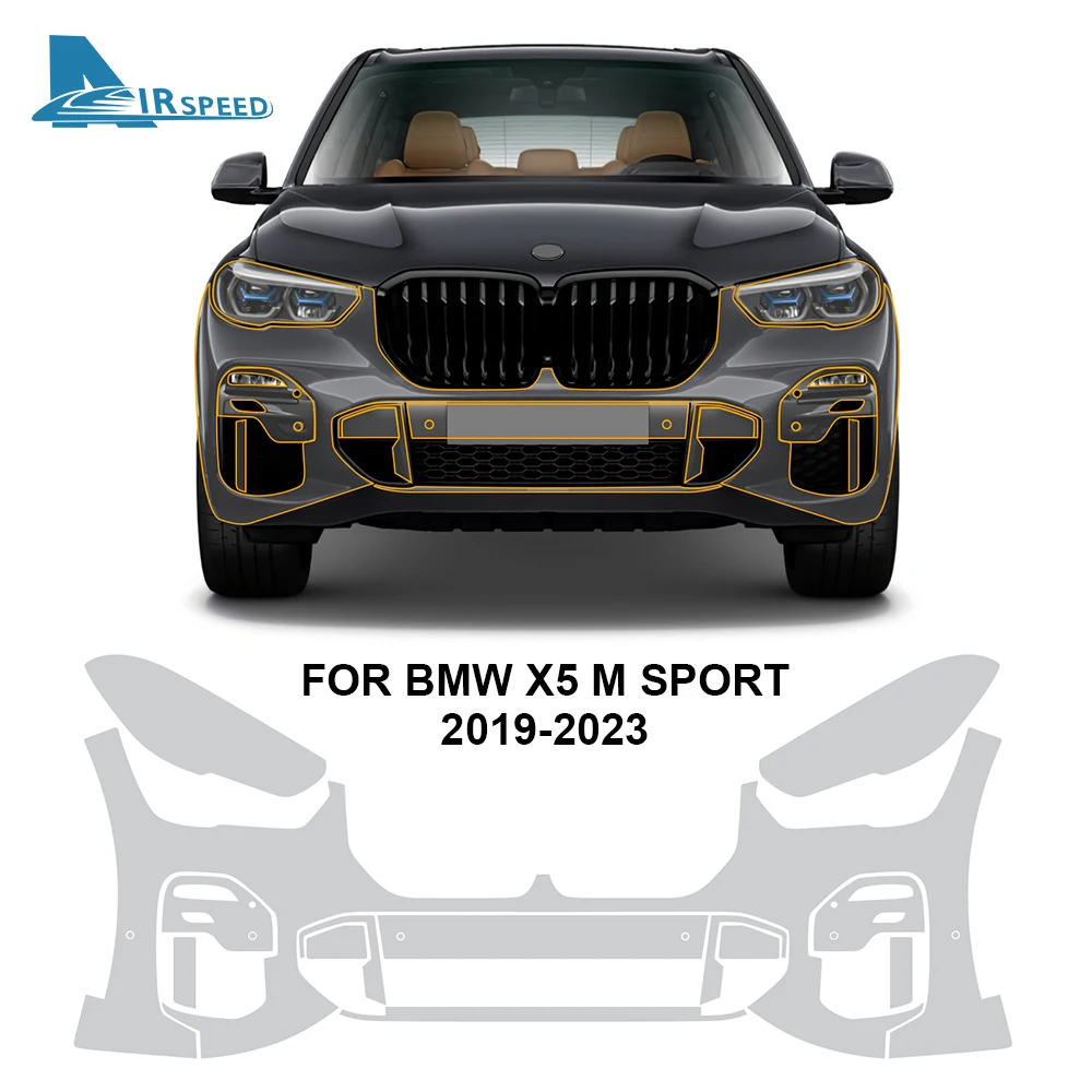 TPU Protection Film For BMW X5 M SPORT 2019-2023 Front Rear Headlights Trunk Self Healing Invisible Transparent Car Body Sticker