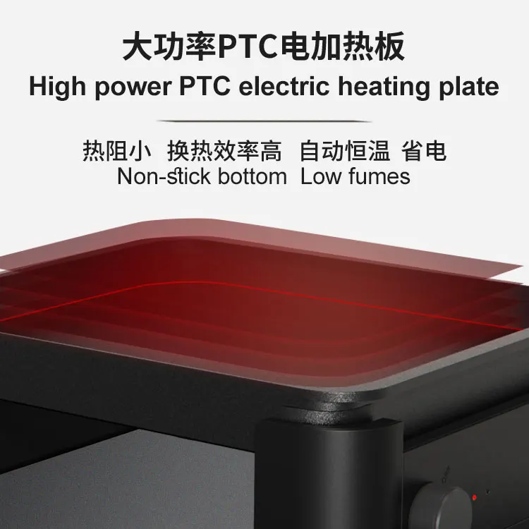 For Portable Smokeless Electric Griddle Grill Pan Mini Flat Top Teppanyaki Bbq Contact Kebab Grills