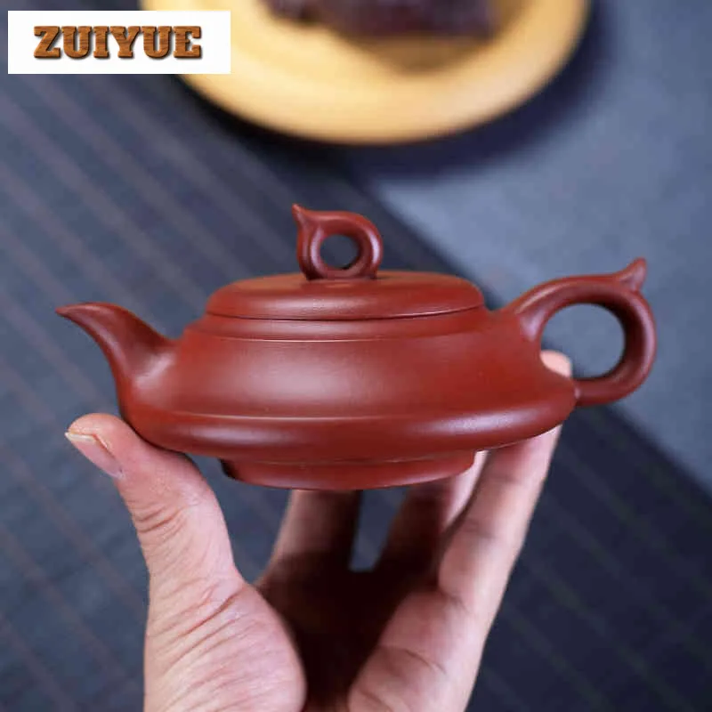

210ml High-end Yixing Purple Clay Teapots Handmade Pot Raw Ore Dahongpao Mud Kettle With Infuser Zisha Tea Set Tableware Craft