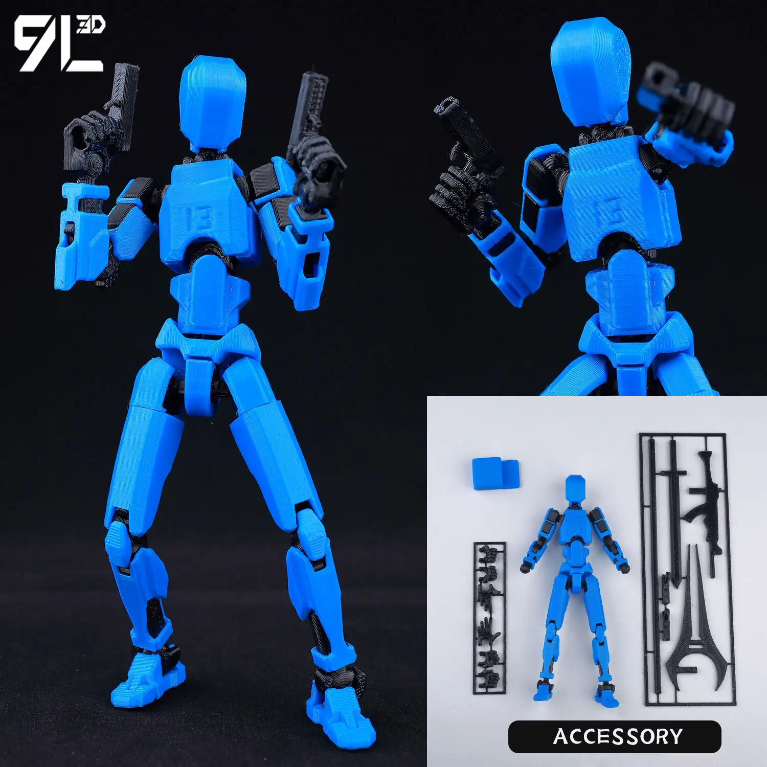 Lucky13 Nieuwe Anime Stijl Dummy13 T13 Gewrichten Gelede Pop met Multi-Positie Display Stand voor Verzamelaars