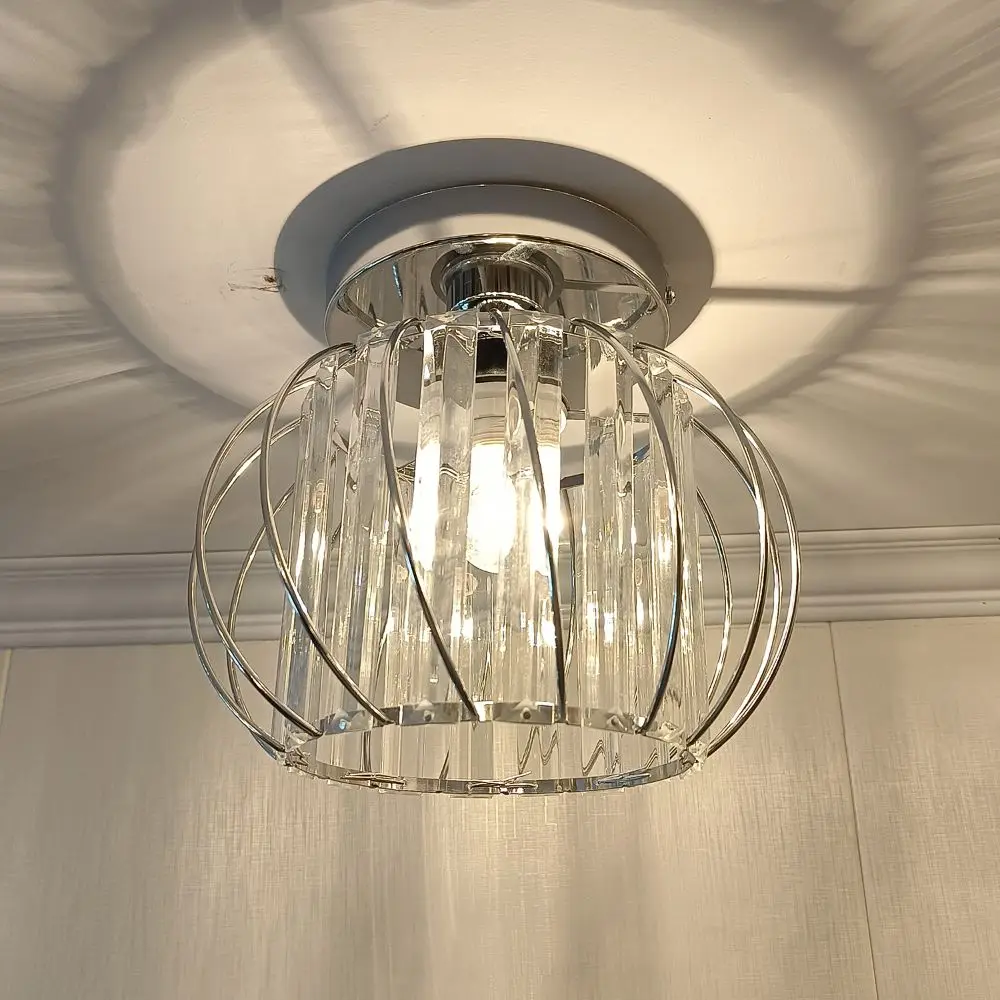 Luxury Crystal Crystal Ceiling Light Channel Track Luxur Track Lighting Fixture Modern Minimalist Ceiling Light Entrance