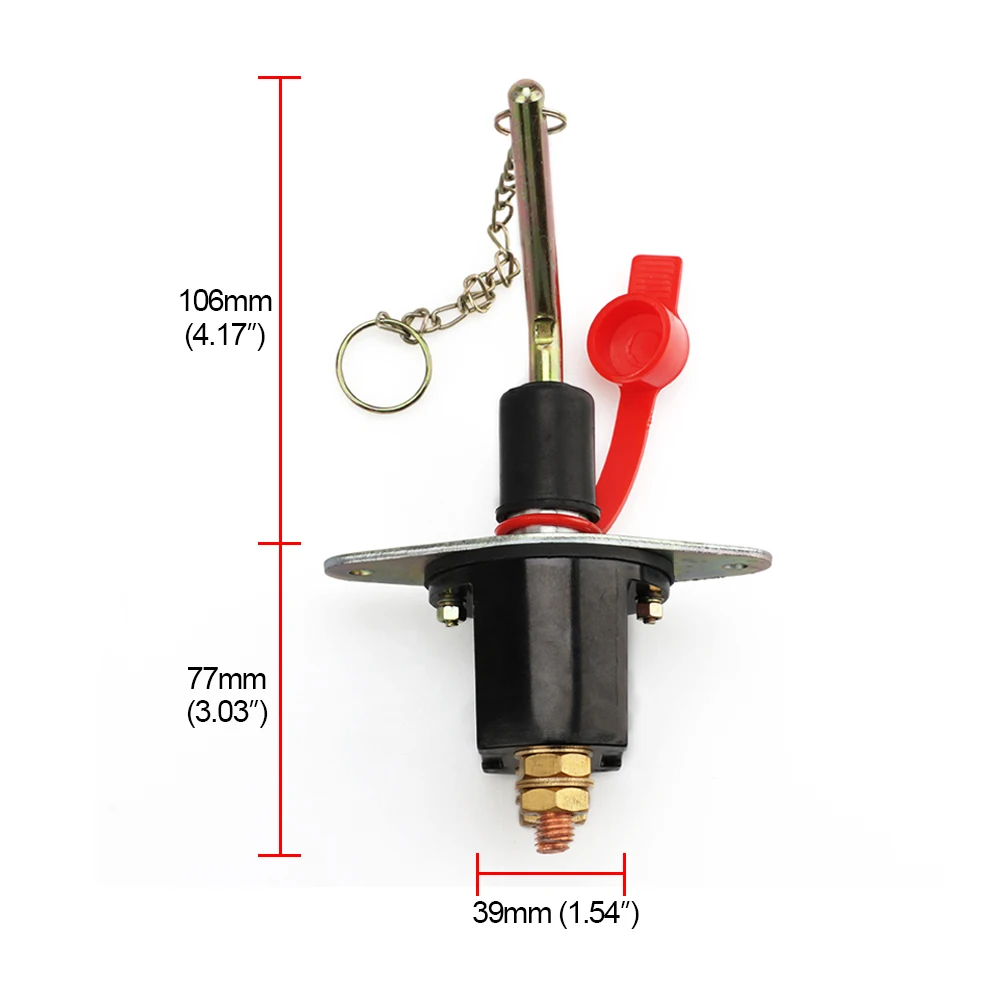 12V/24V Heavy Duty Battery Kill Switch 1000Amp Car Boat Tractor Isolator Cut Off Power Cutoff Killer Auto Moto Switches