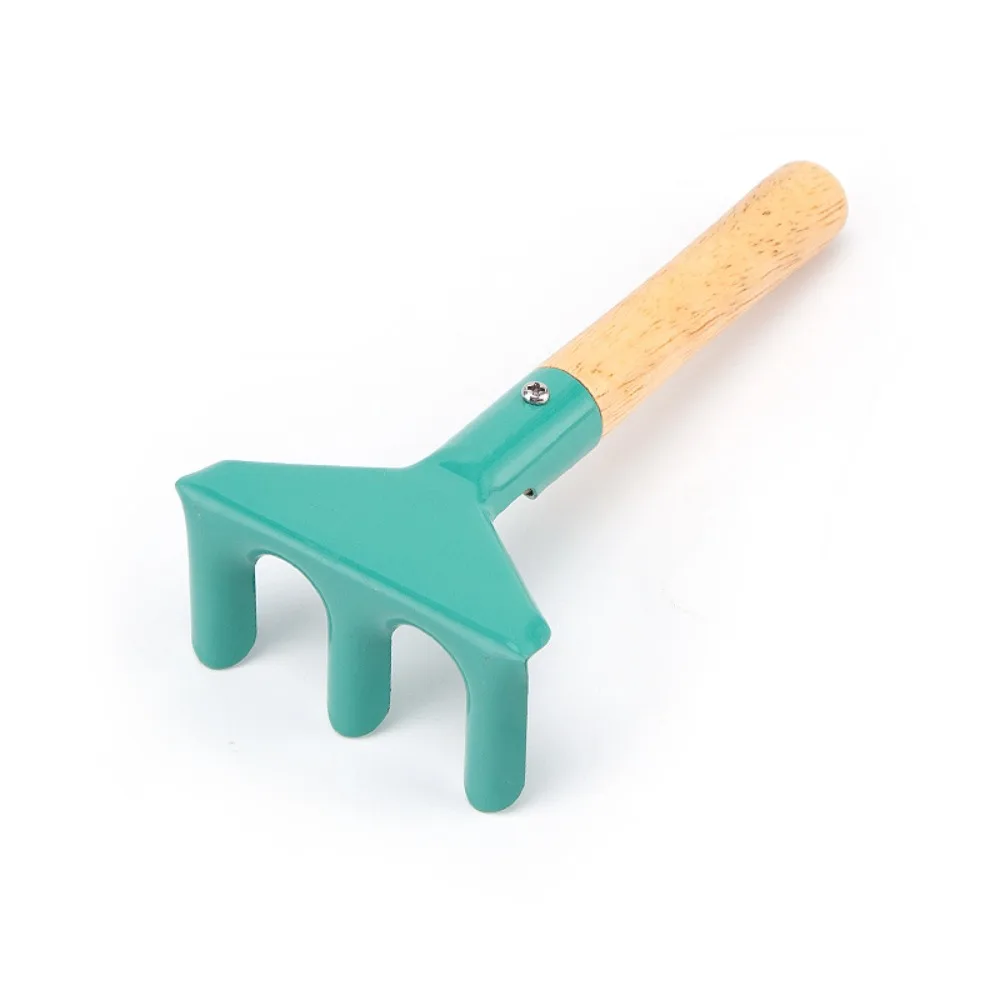 Con manico in legno Mini vanga canna pala forchetta cazzuola rastrello attrezzo da giardinaggio attrezzo da giardino per bambini