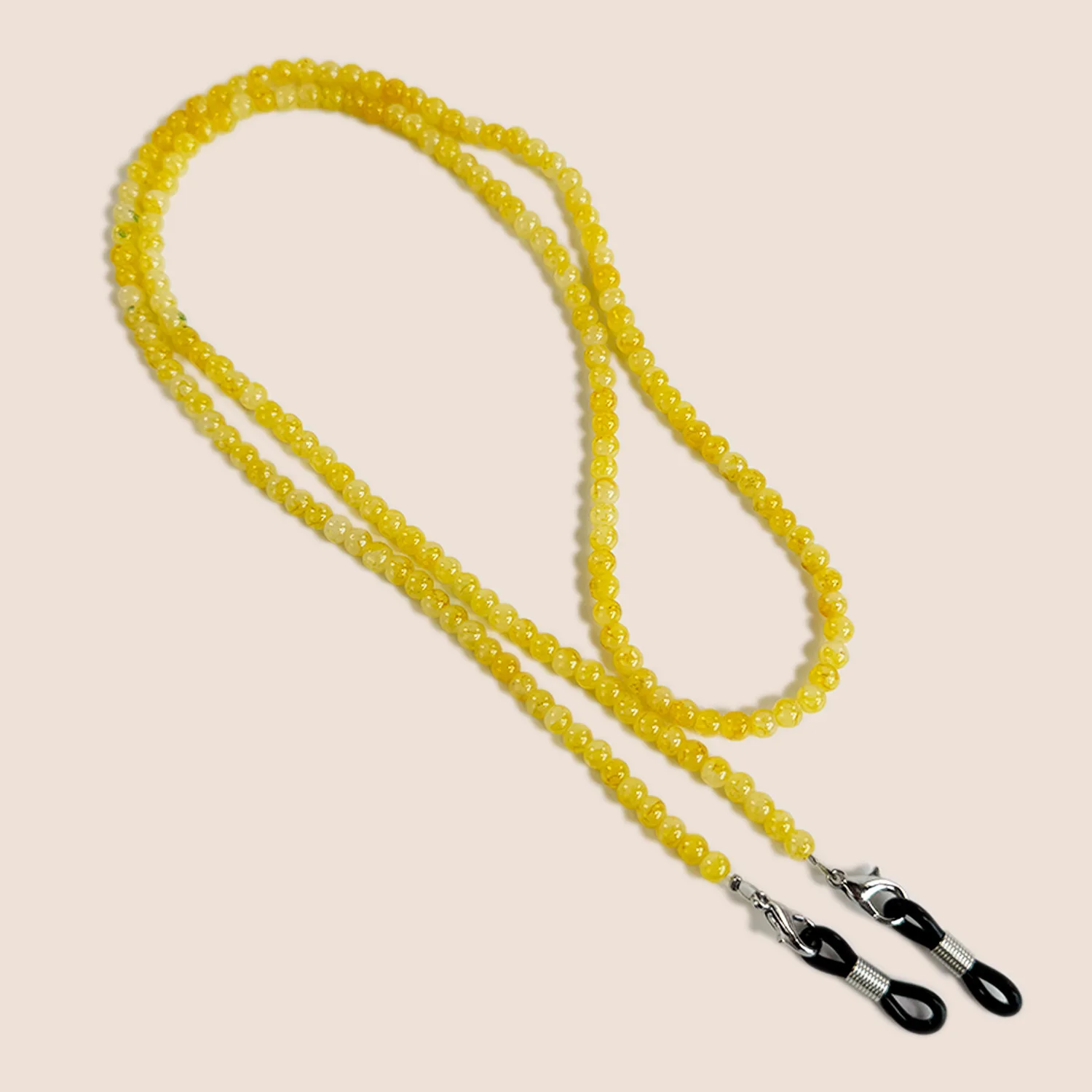 Handgefertigte Brillenkette aus farbigem Vintage-Glas, Unisex-Halskette, Anti-Verlust- und Anti-Rutsch-Brillenband – Detail 8