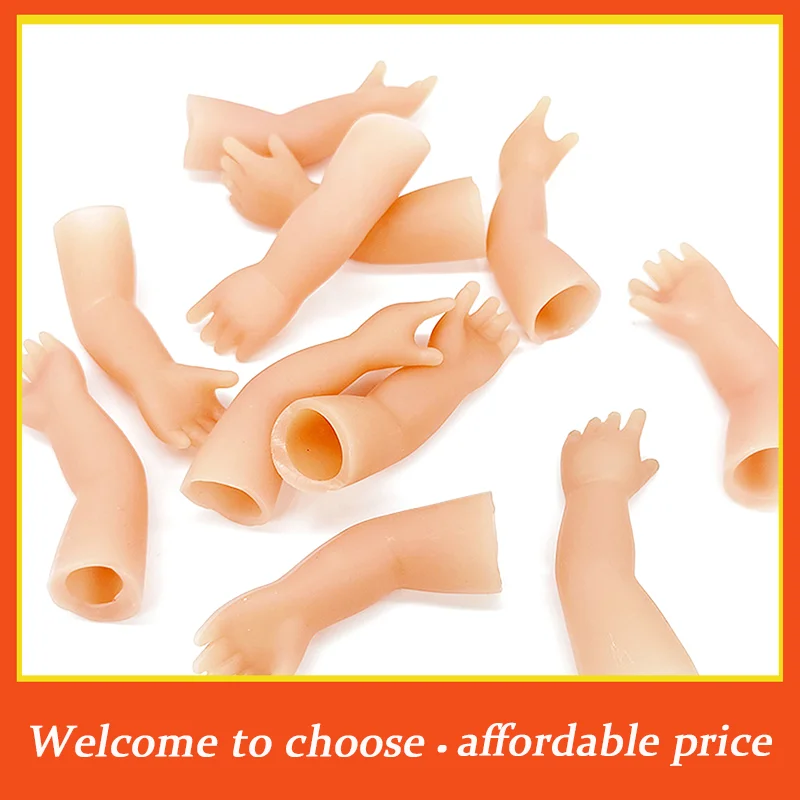 。1PC new Soft Silicone The Little Hand Coin Disappearance Magic Prop Children Novelty Terrifying Mini Hand Creative Finger Toys