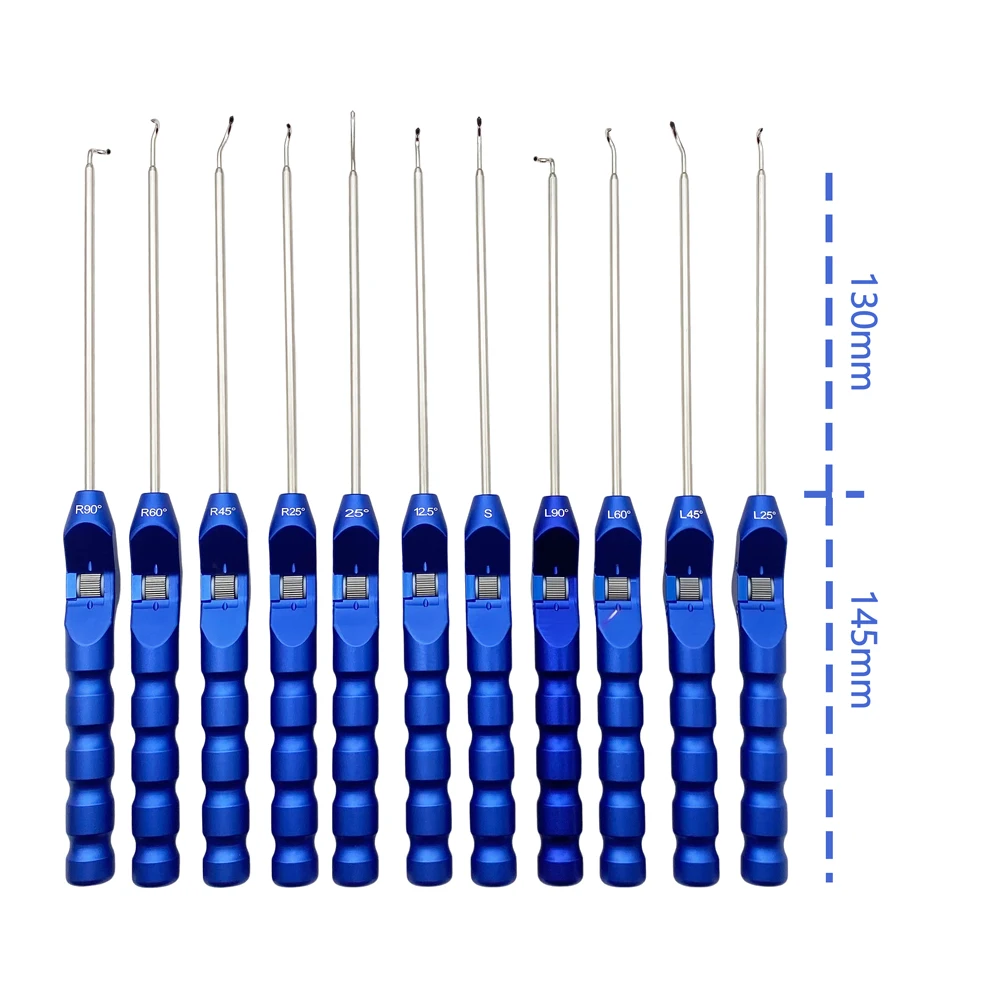 QSWTITAN Sports Medical Instruments Shoulder Suture Parsser Left right Suture Hook 20 degrees 90 degrees
