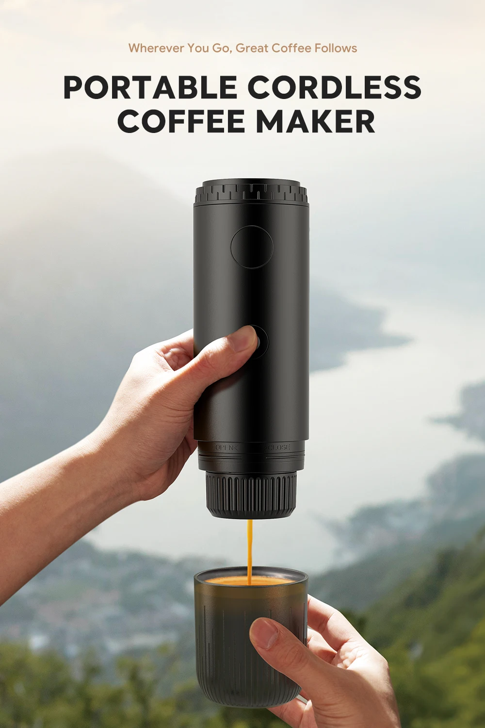

Compact Portable Nespresso Dolce Gusto Coffee Machine 3-in-1 Travel-Friendly Outdoor Powdered Coffee Maker for Adventures