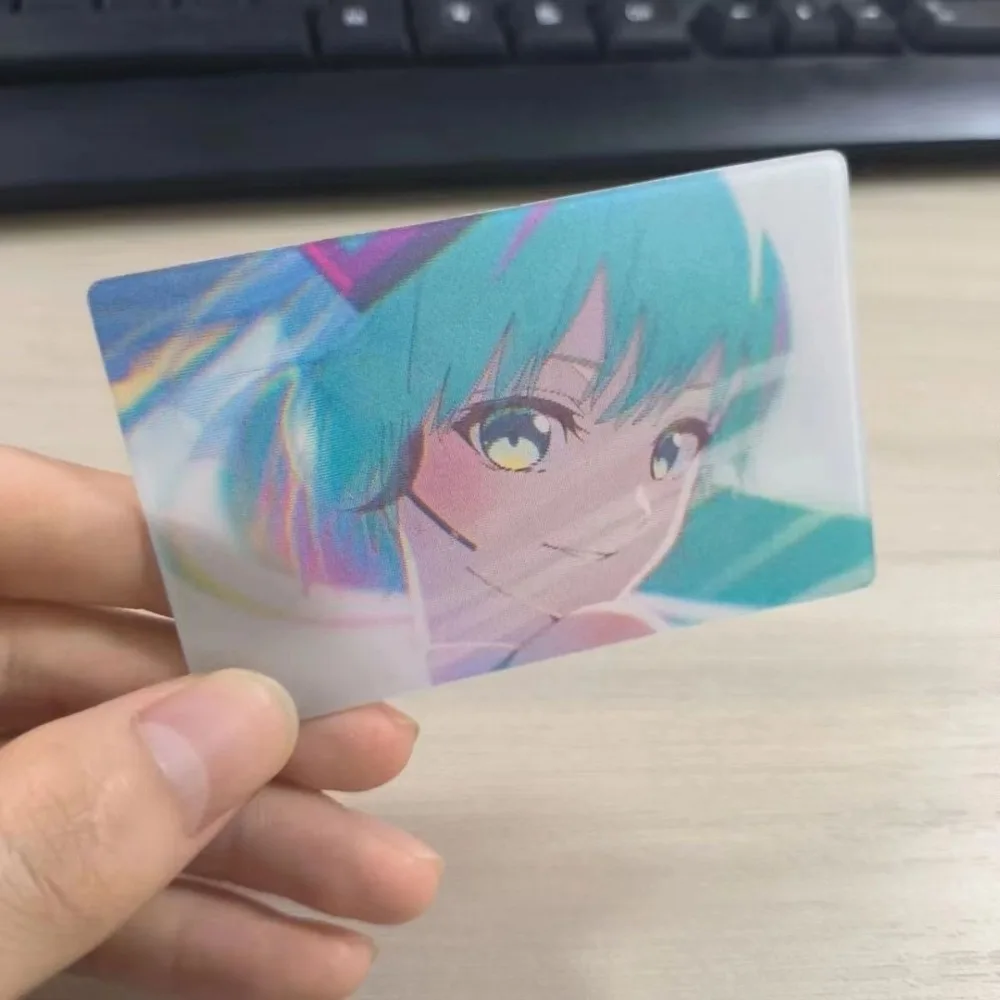 Hatsune Miku Grating Card Hatsune Miku Project Diva Anime Peripheral Cute Cartoon Originality Small Card Holiday Gift Collection