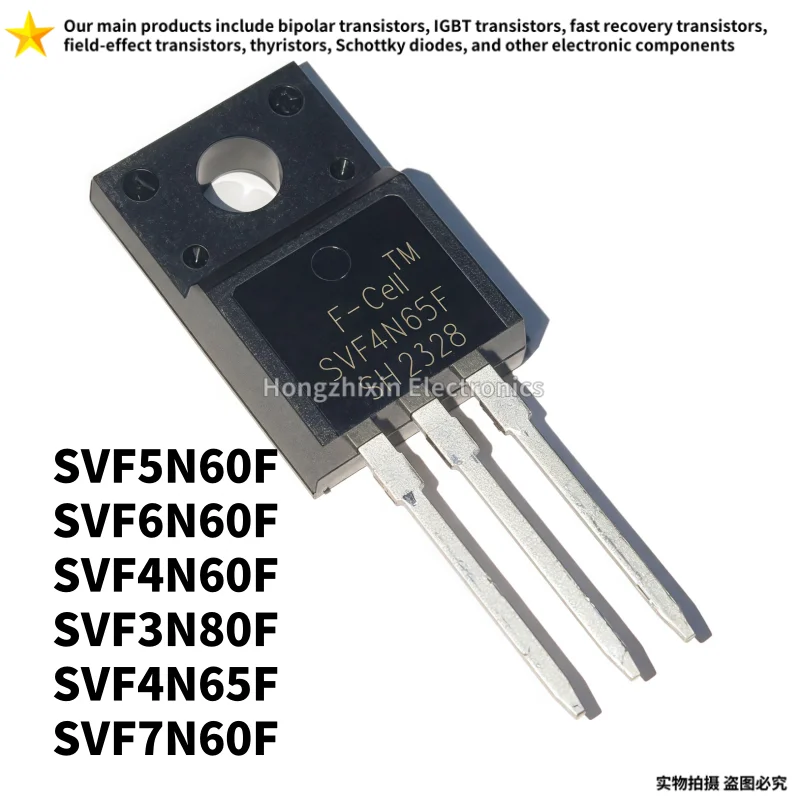 10PCS SVF5N60F TO-220 5N60 SVF6N60F 6N60 SVF4N60F 4N60 SVF3N80F 3N80 SVF4N65F 4N65 SVF7N60F 7N60 NEW Field-effect transistor