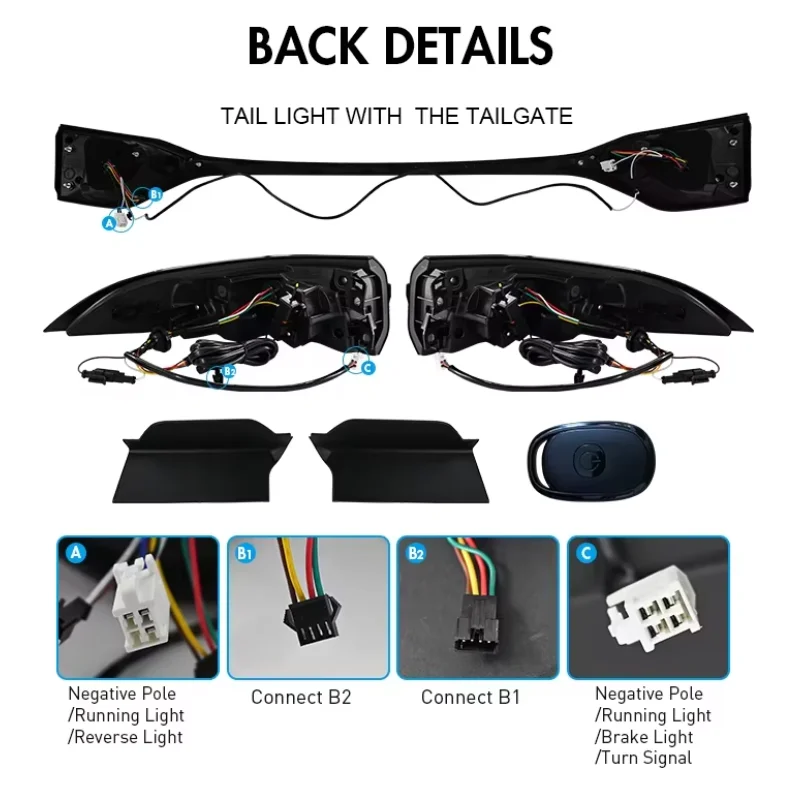 DK Motion RGB Full LED Tail Lights For Toyota US Corolla 12th Gen Levin 2020-2024 Rear Auto Lamps Assembly Smoke Lens 12V