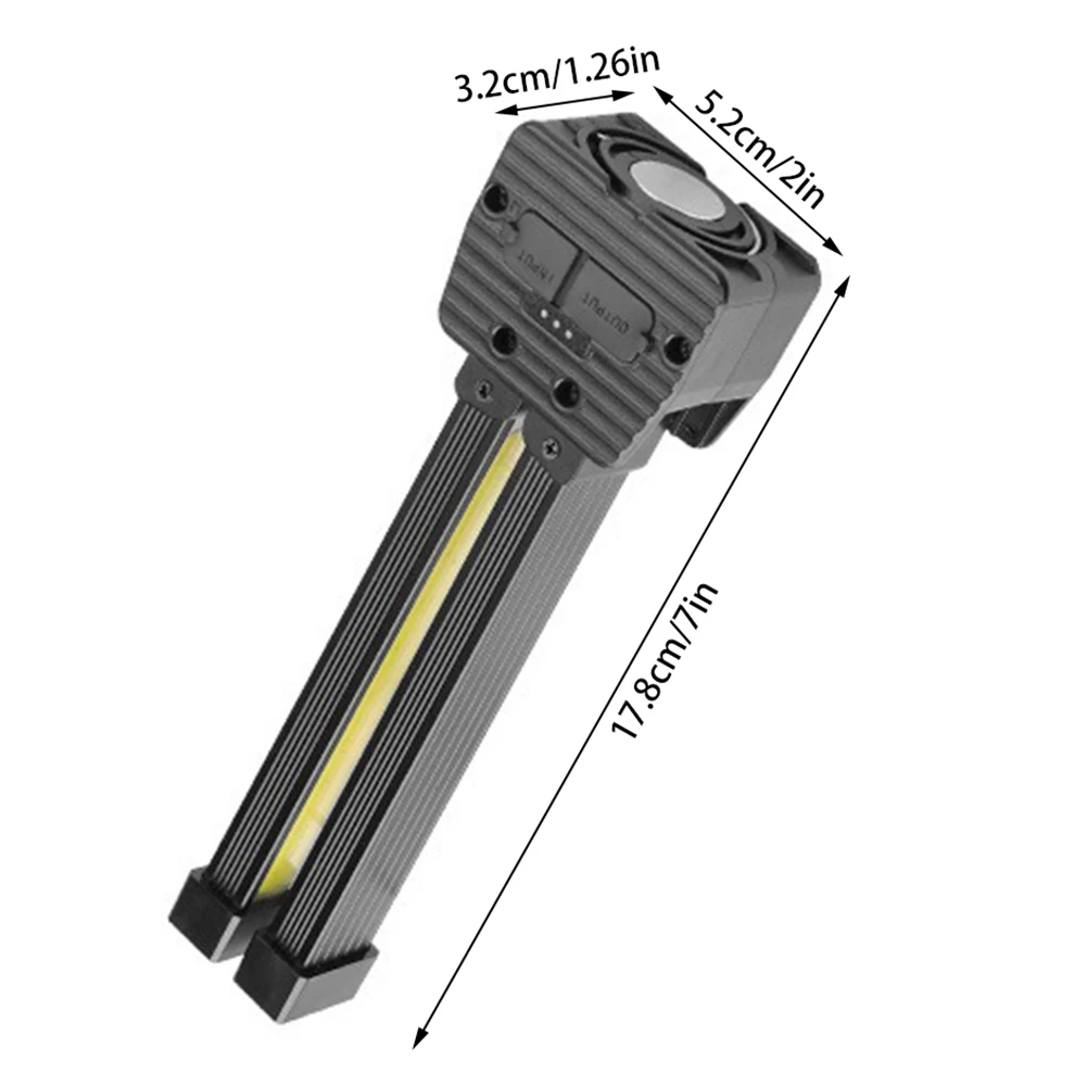 Lampada in posa La lampada da palestra magnetica 90 °   Ruota 5 modalità Torce magnetiche ricaricabili per emergenza