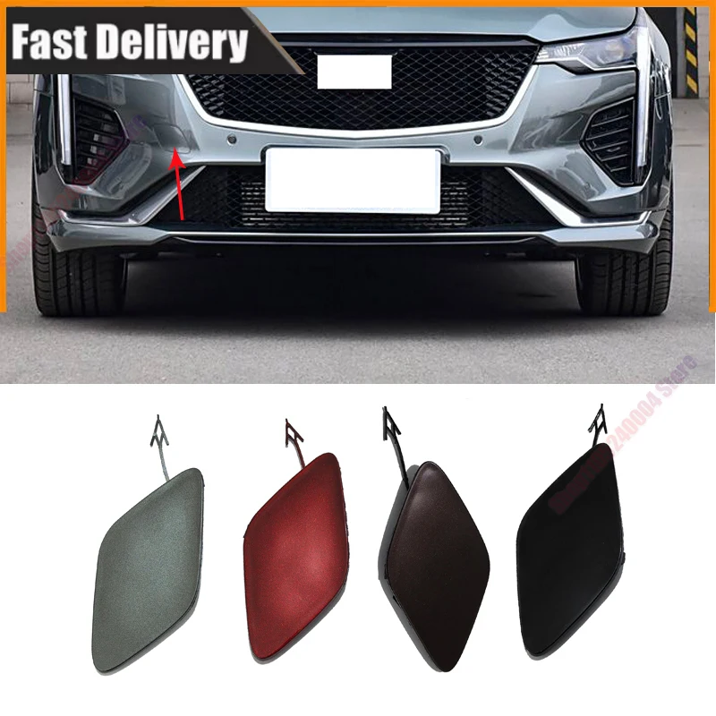 For 2020-2025 Cadillac CT4 Bumper Decorative Covers Front And Rear Tow Cover Tow Hook Hole Covers