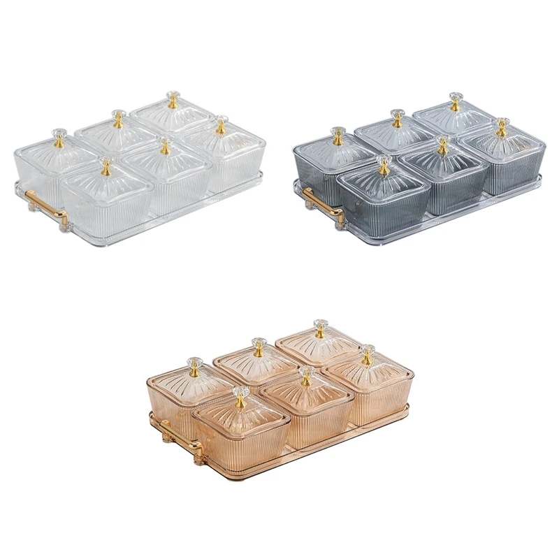 

Сушеные фрукты, закуска, Сервировочная тарелка, сервировочный поднос, многоцелевые 6 чашек, разделенные сервировочные чаши