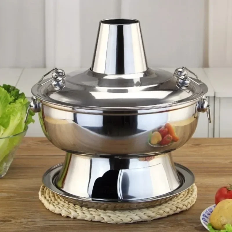 

1.8 Liters High Quality Stainless Steel Charcoal Hotpot,Hot Pot, Chinese Fondue Outdoor cookware
