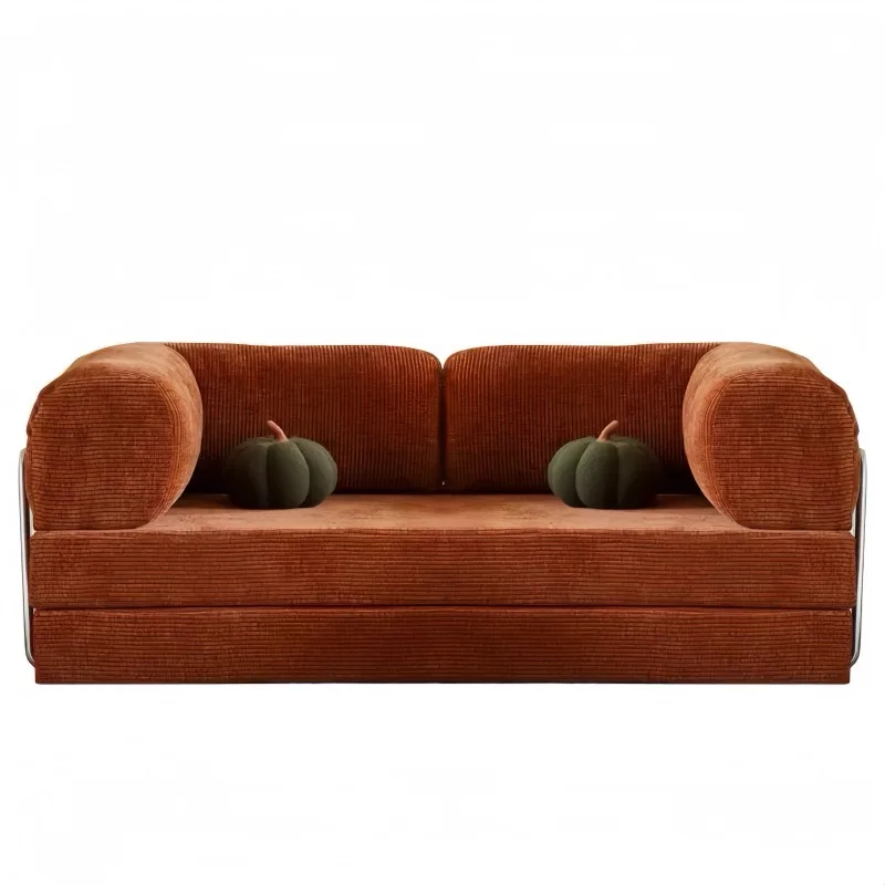Foldable retro sofa bed simple compression sofa combination living room