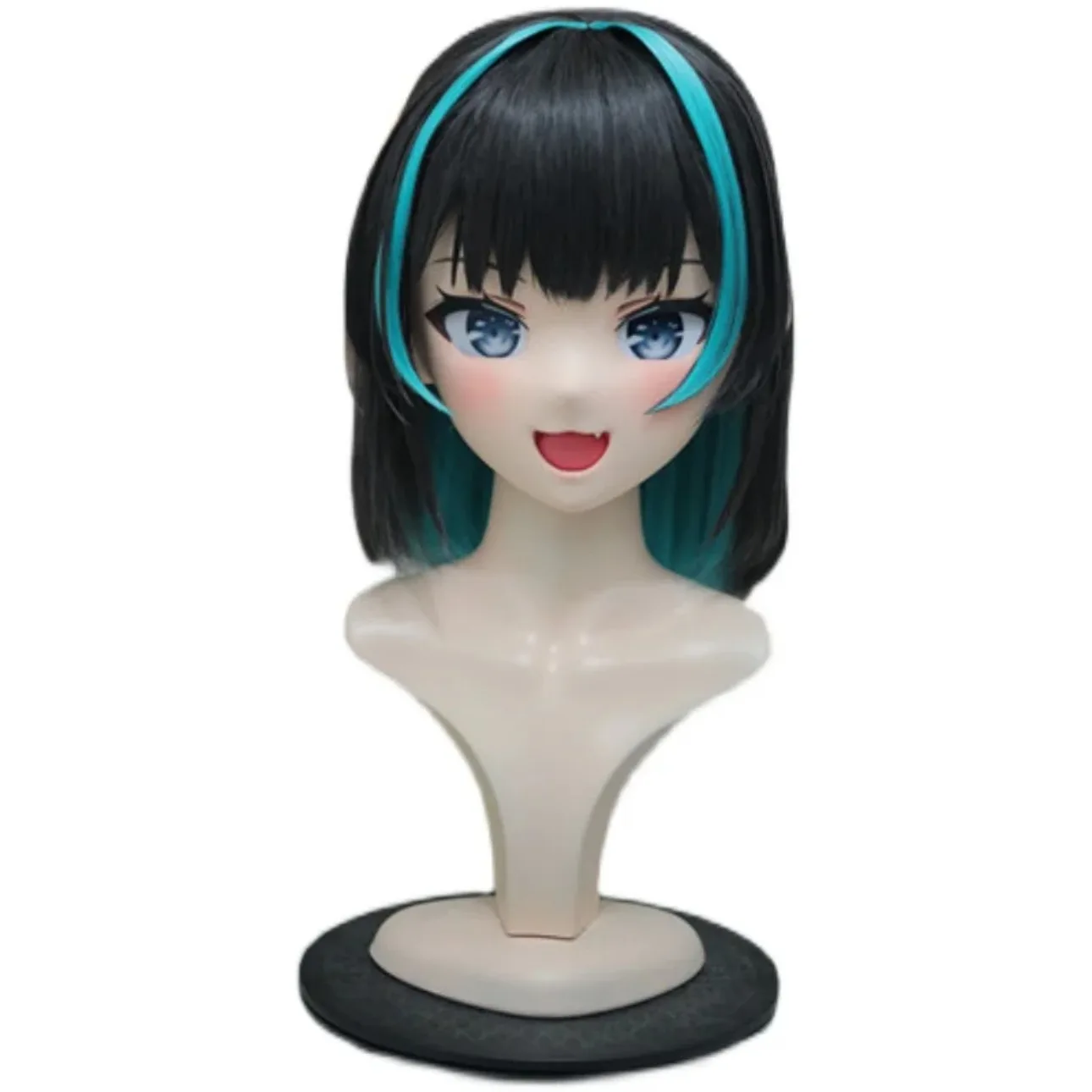 Kigurumi Cheshire Cat NFD Full Headband Lock Cosplay Headshell Props Costume Anime Game