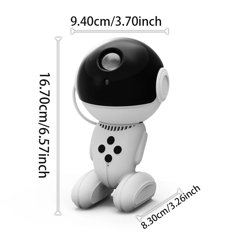 New Robot Galaxy Projector Lamp Black Hole Eye Night Light Starry Sky Atmosphere Lamp Ideal Mini Table Lamp for Cozy Nights