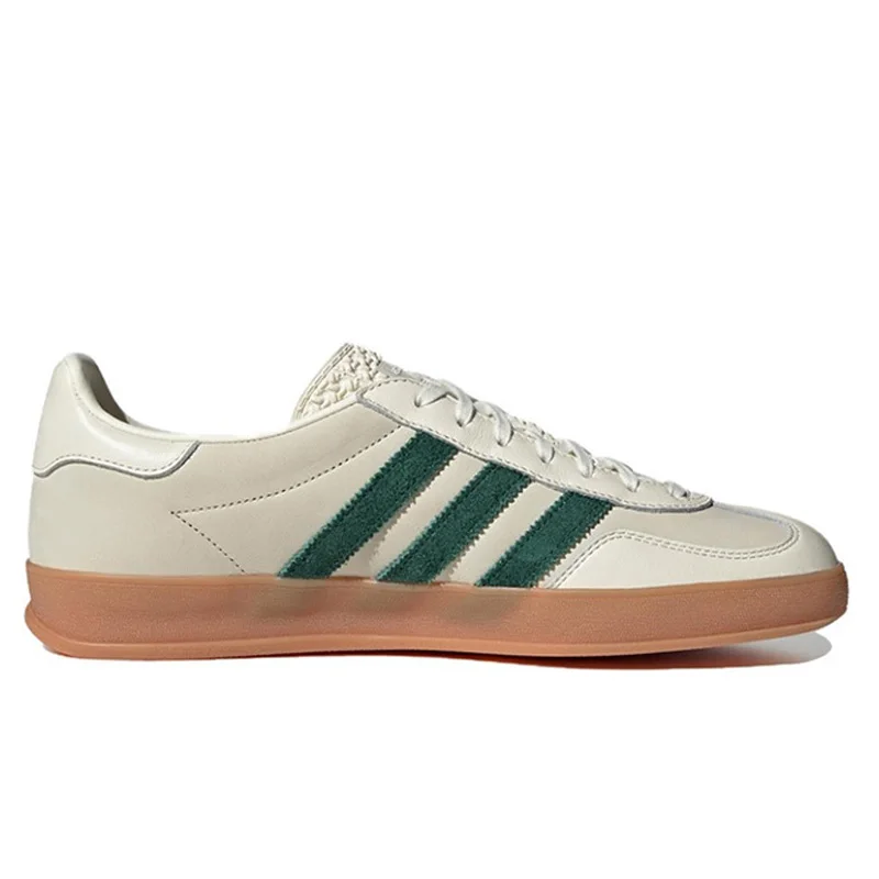 Adidas Originals Gazelle W Low Skateboarding Shoes for Men and Women Unisex Gray Leather