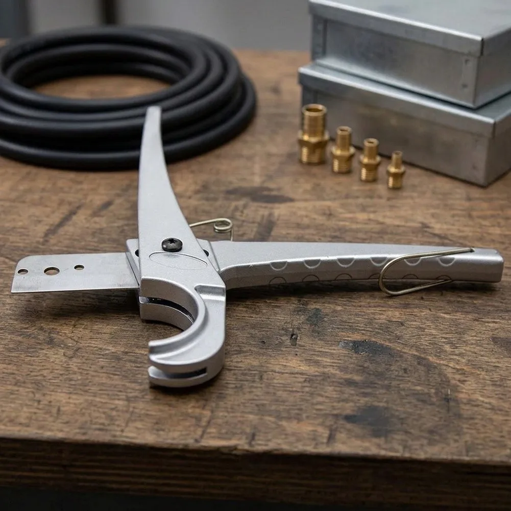 For Heating Systems Sk5 Alloy Shears Rubber Hose Shears For Straight Cuts Ergonomic Handle Grip Spring Loaded Mechanism