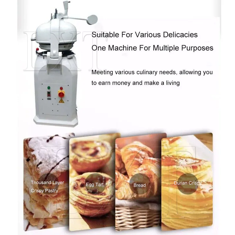 High Efficiency Semi Automatic Ball Rolling Machine Electric 220V for Food Shops Pizza Cake Dough