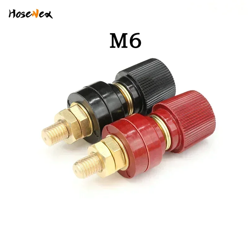 M5 M6 M8 M10 Wire Binding Post Thread Screw Black+Red Set Weld Inverter Clamp Power Supply Splice Connect Battery Terminal