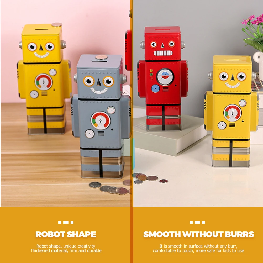 1pc 寝室用ギフトロボットロボット女の子用銀行貯蓄子供コイン子供貯金箱女の子マネー貯金箱銀行