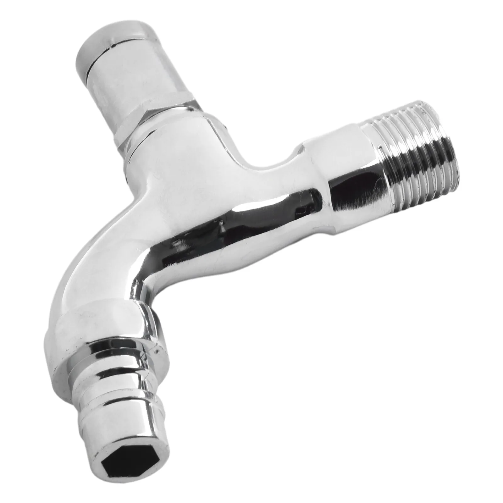 Brand New High Quality Faucet With Key Lock Metal Alloy Silver Sink Tap Thread Lockable Outdoor Faucet Water Taps