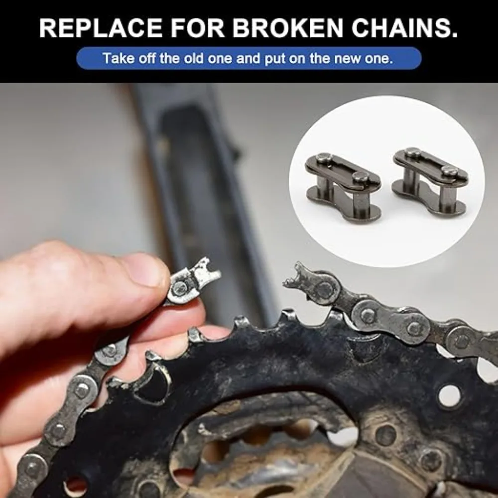 10 Pieces Bike Chain Master Link Single Speed Bicycle Chain Link Missing Link Connectors Bike Chain Repair Accessories image 3
