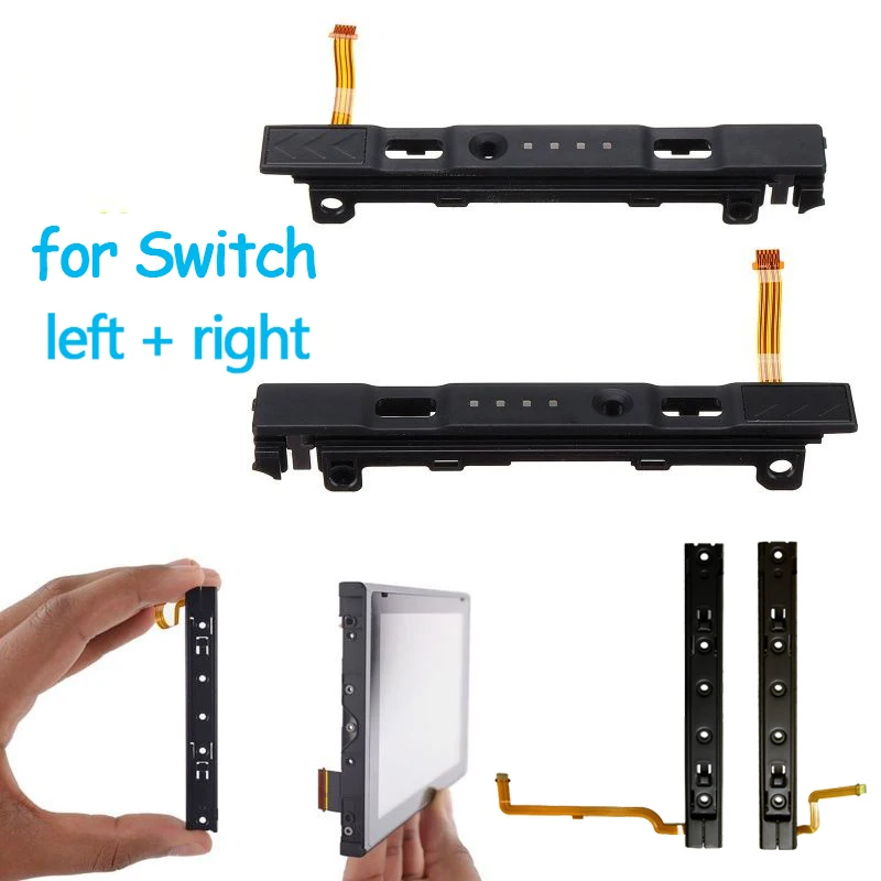 Left And Right Slide Rail Repart Part Replacement With Flex Cable For Nintendo Switch Console JoyCon Controller NS Accessories