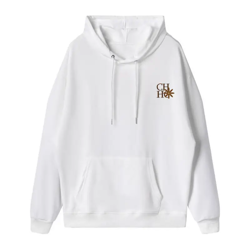 CH 플로럴 오버프린트 후디 S-5XL 사이즈 20가지 색상 선택 50% 면 혼방 드롭 숄더 유니섹스 캐주얼