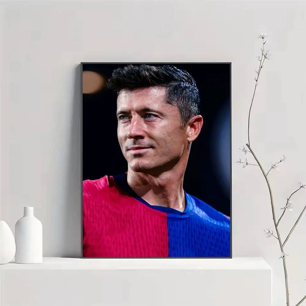 Complete Striker Robert L-Lewandowski Poster HD Self Adhesive Waterproof Wall Art Ideal for Home Office Dorm Gift