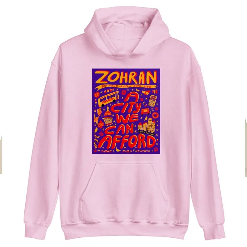 Zohran Mamdani New York NYC Mayor ملصق البلوز رتبة Zohran أول التصويت الأزرق العصرية الشتاء Ashion طويلة الأكمام الحرارية هوديي