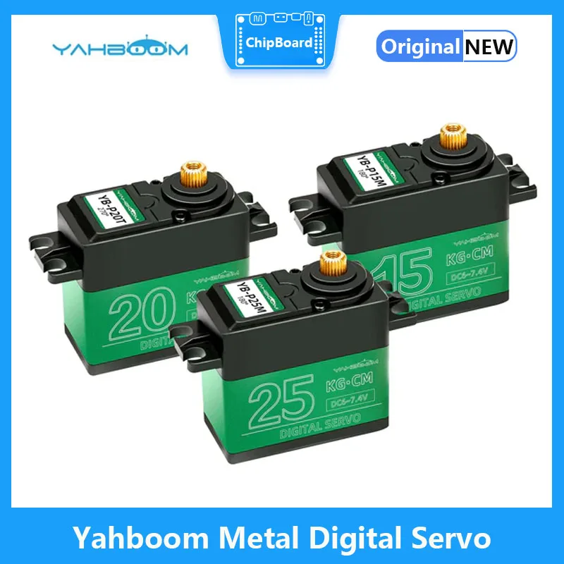 Yahboom 15/20/25KG Metal Digital Servo, high torque 180/270 degree servo,single-axis mechanical arm robot