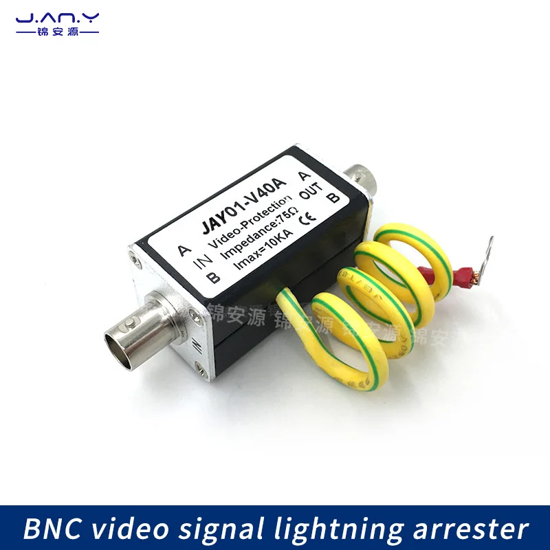 BNC video signal parafulmine Single circuit cavo coassiale parafulmine Q9 head protezione da sovratensione video a circuito chiuso