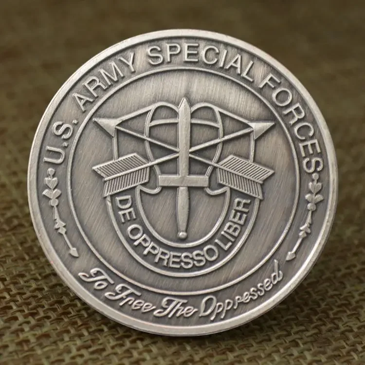 US Army Special Forces Collectible Coin Copper Plated De Oppresso Liber Collection Art Souvenir Coins Home Decor