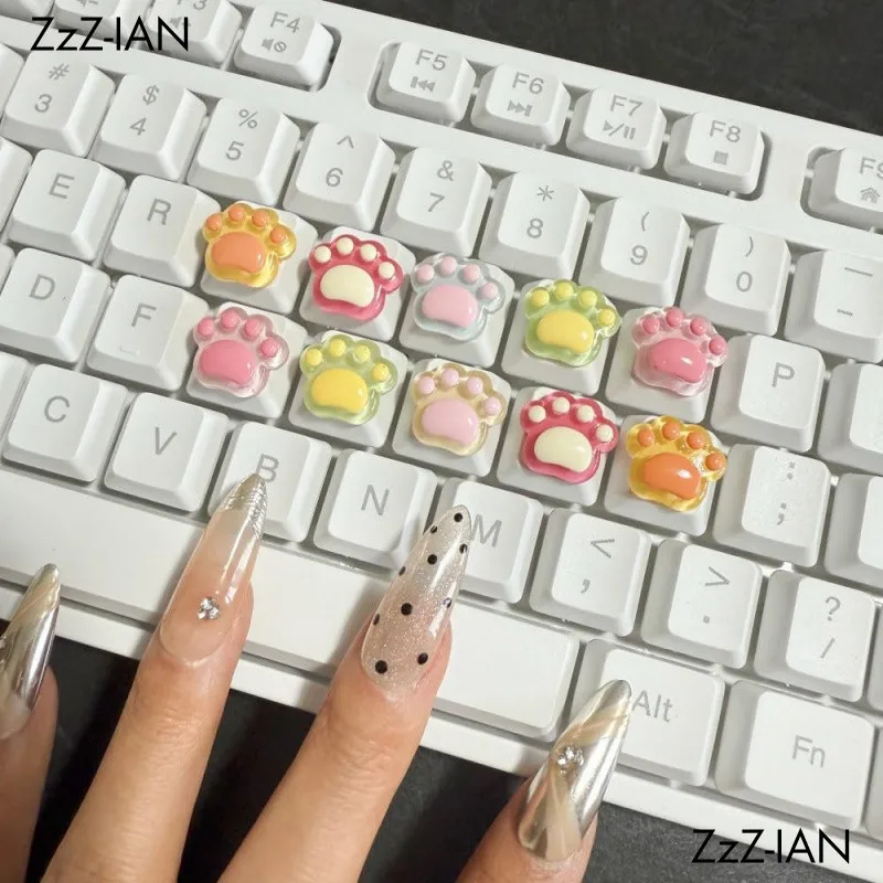 3D Transparent Cute Keycap Flame For Mechanical Keyboard Doll Button ESC Personalized keycaps