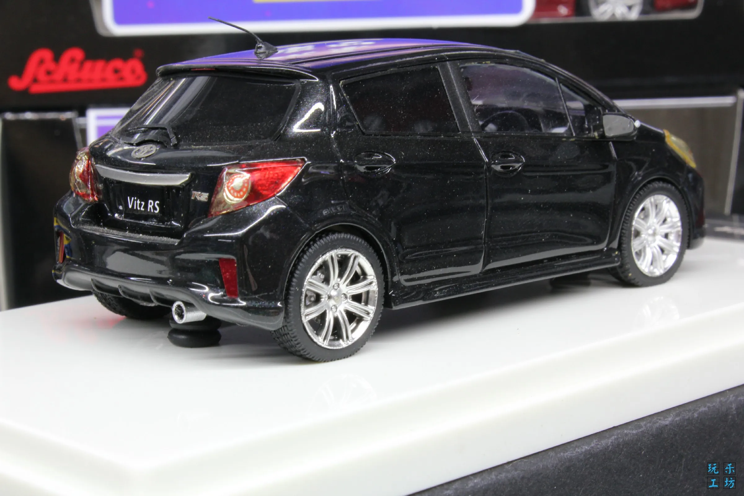 WIT\'S 1:43 For Vitz RS 2012 JDM Simulation Limited Edition Resin Metal Static Car Model Toy Gift