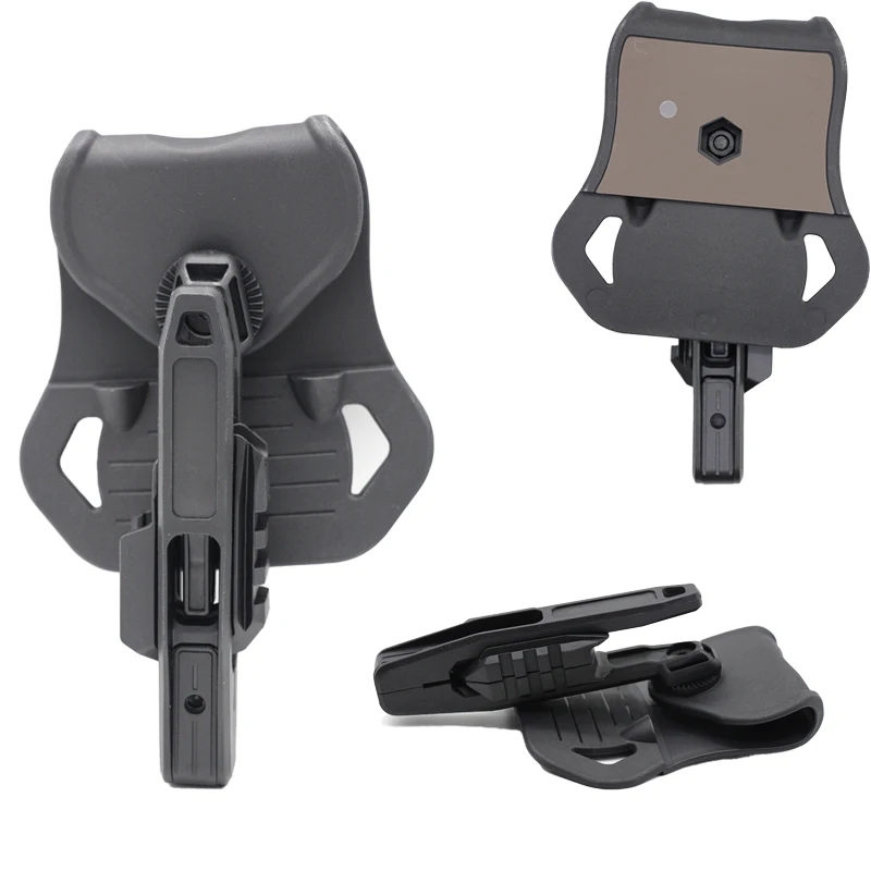 Tactical OWB Holster for Double Stack Pistols - Compatible with Glock 9mm, SW40, and .357 with Integrated Rail for Accessories