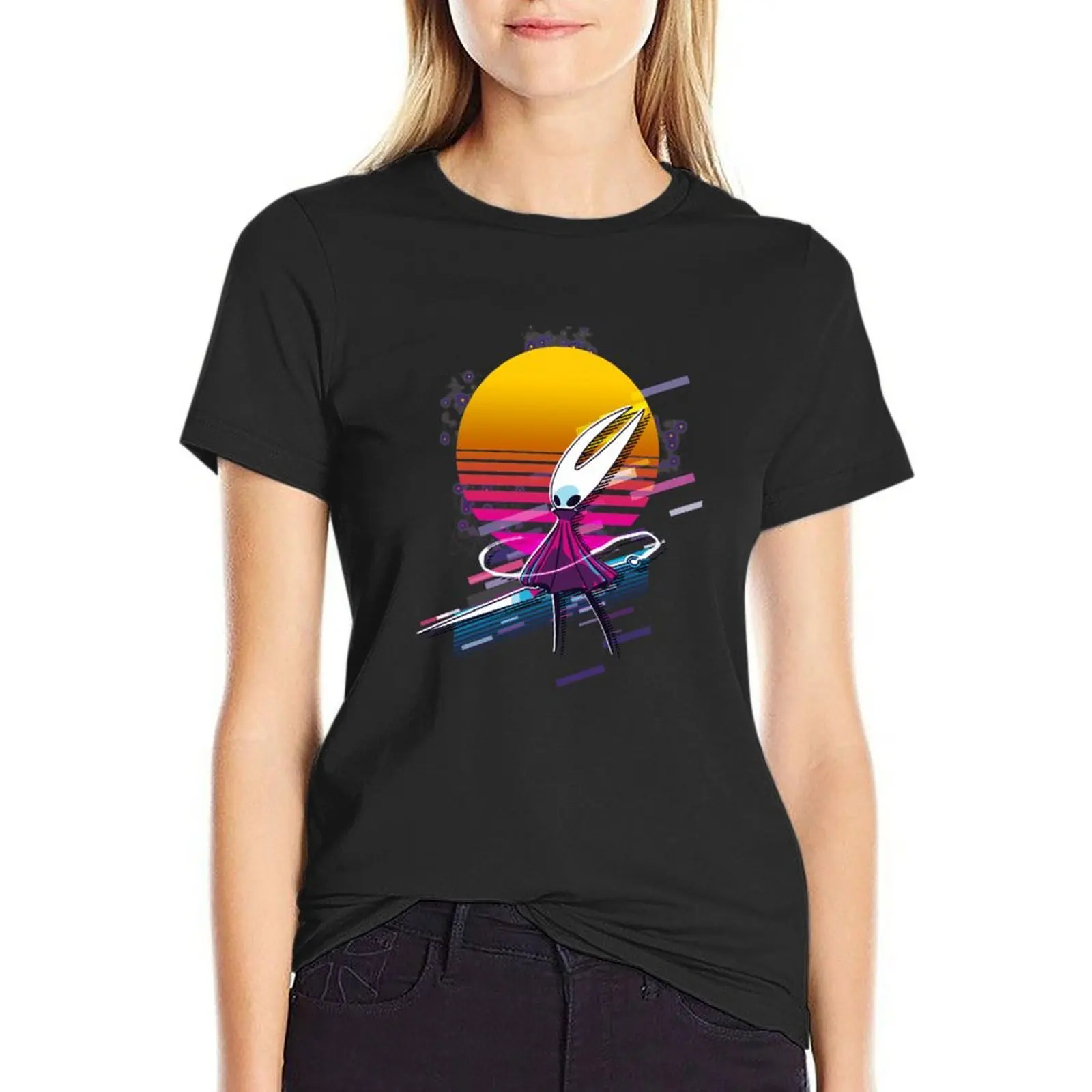 Hornet-Camiseta de Silksong de caballero hueco para mujer, ropa bonita, top de verano, camiseta de secado rápido