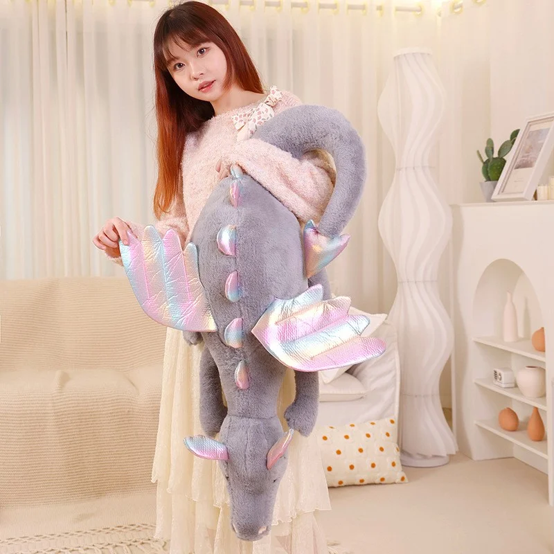 Cute Flying Dragon Pillow Plush Toy Soft Animal Series Doll Cute Dinosaur Doll Halloween Christmas Home Decor