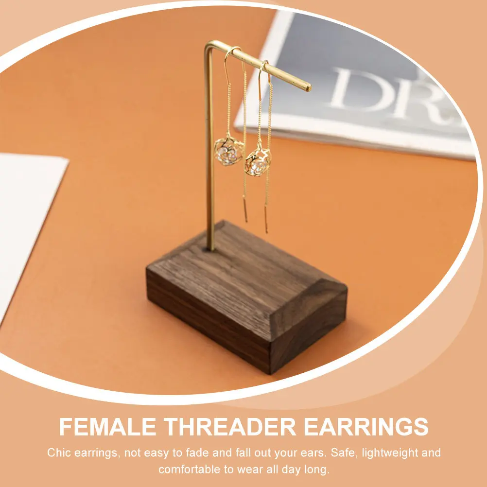 Rhinestone Threader Earrings for Women – Lightweight, Comfortable Hook Design, Elegant Everyday & Gift Jewelry
