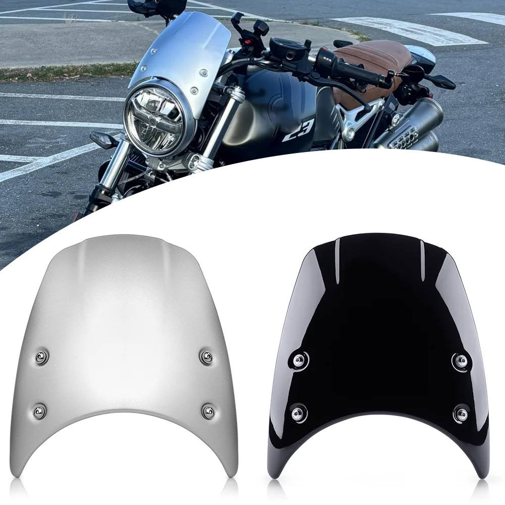 RNinet T Windshield Windscreen ​For BMW R Nine T R9T Pure Scrambler Racer Urban 2014-2022 2021 2020 2019 2018 Wind Deflector