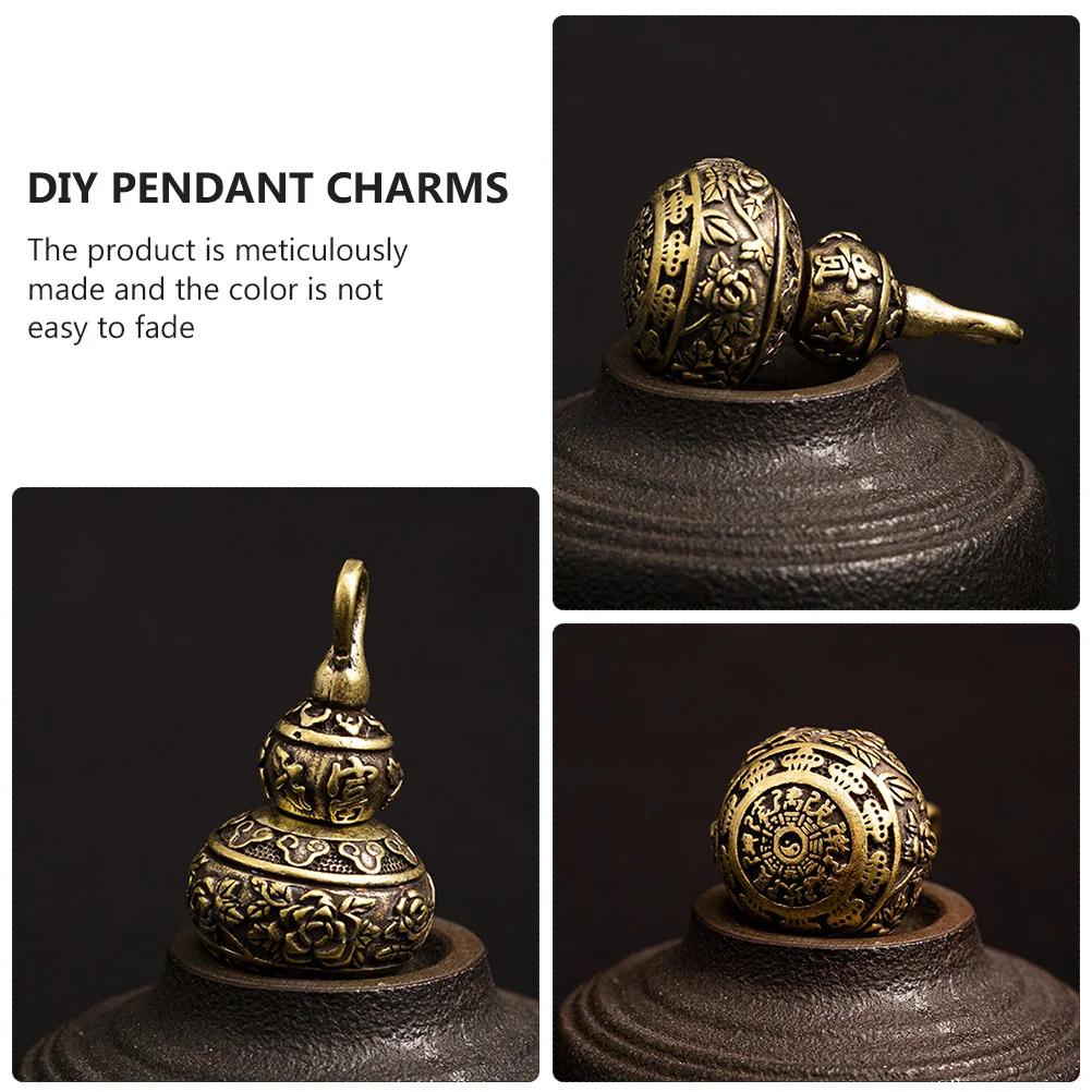 3 uds llavero de calabaza dijes colgante Vintage para adorno de calabaza Diy joyería colgante de coche adorno artesanal regalo