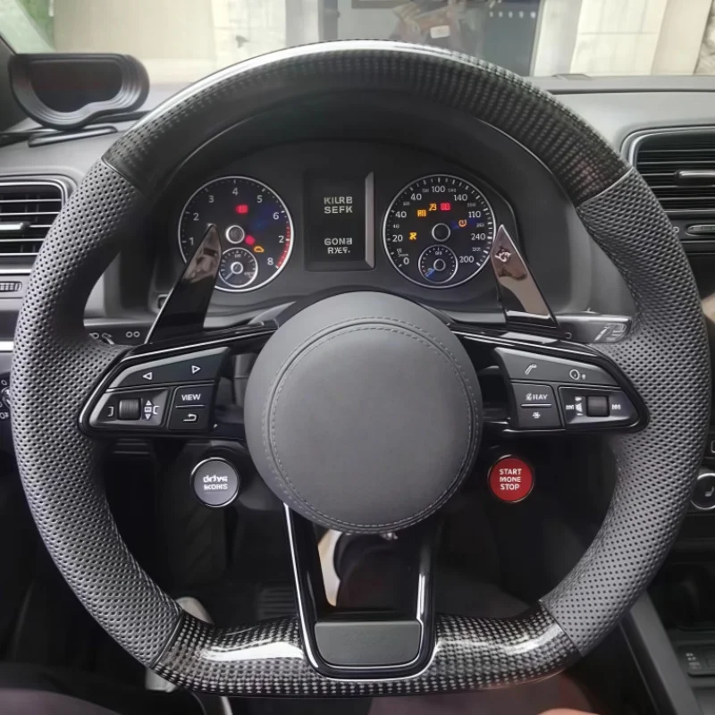 

Car Steering Wheel Carbon Fiber Leather For Volkswagen VW Golf 8 GTI RLine MK8 Jetta GLI ID4 Customized Car Interior Accessories