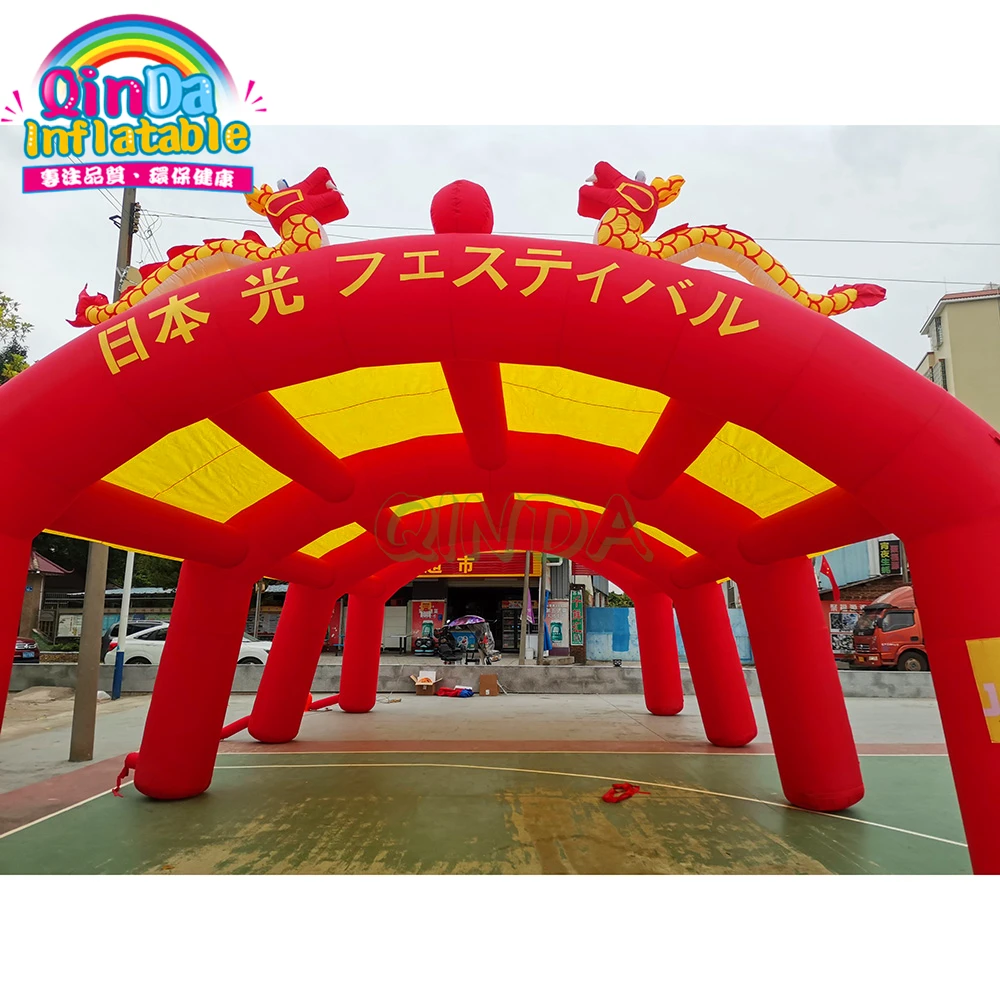 Large Inflatable Tunnel Tent For Outdoor Events Giant Marquee Roof Advertising Promotion