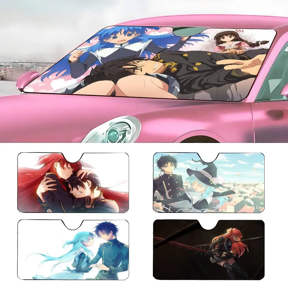 

ANlME Shuumatsu Nani Shitemasu ka Isogashii desu ka Sukutte Moratte Ii desu ka Car SunShade Parasol Car Windshield Sun Shade