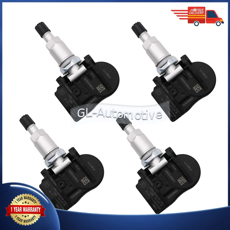

31341171 4PCS 433MHZ TPMS Tire Pressure Sensor For Volvo S60 2014-2017 V60 2012-2017 XC60 2014-2016
