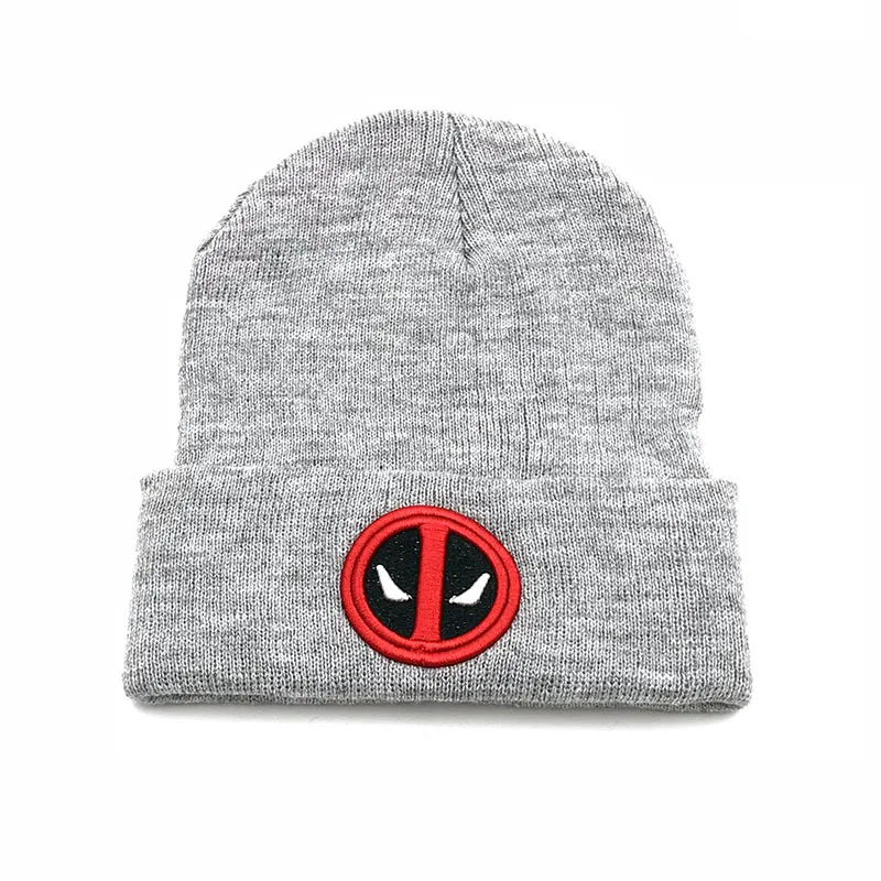 Movie Deadpools 3 Adult Anime Knitted Hat Children Cartoon Cute Knit Cap Winter Casual Warm Accessories Boy Girl Birthday Gifts