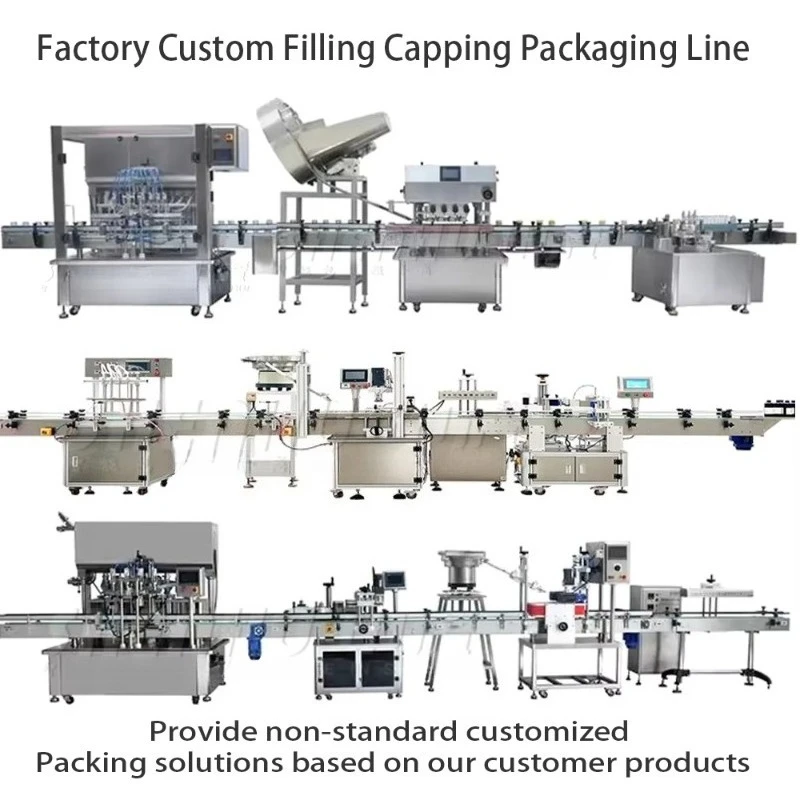 Customized Steel Nail Gel Polish Filling Capping Machine Full Automatic OEM ODM Oil Cosmetics Small Glass Bottle Filling Line
