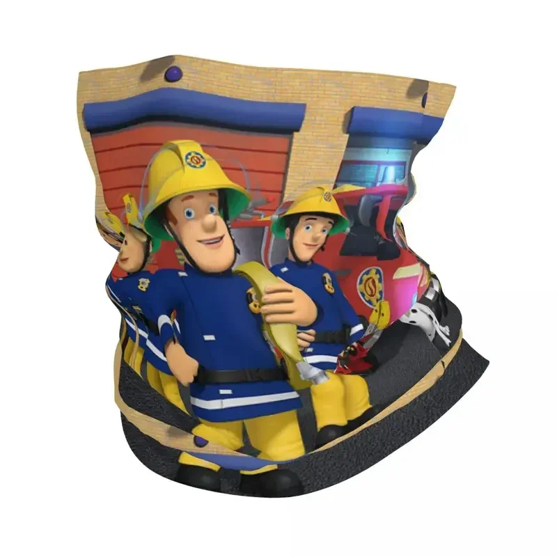 Fireman Sam Bandana Winter Neck Warmer Men Windproof Wrap Face Scarf for Ski Gaiter Headband